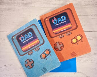 Retro Gamer Father's Day Card: #1 Dad Console