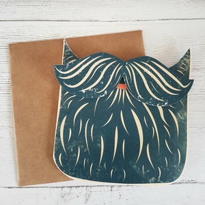 Best Dad Birthday Card, Card for Dad, Best Beard Card, Card from daughter, Card From Son, Card for Dad, Father Birthday Card, 5 hair colours image 7