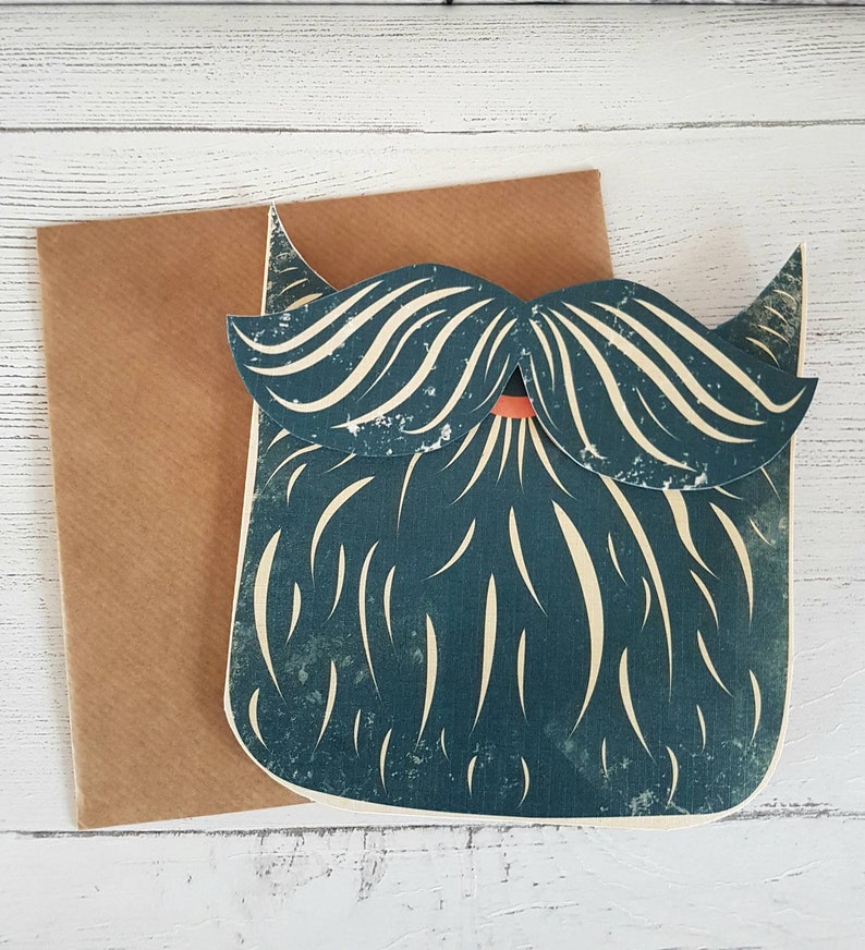 Best Dad Birthday Card, Card for Dad, Best Beard Card, Card from daughter, Card From Son, Card for Dad, Father Birthday Card, 5 hair colours image 7