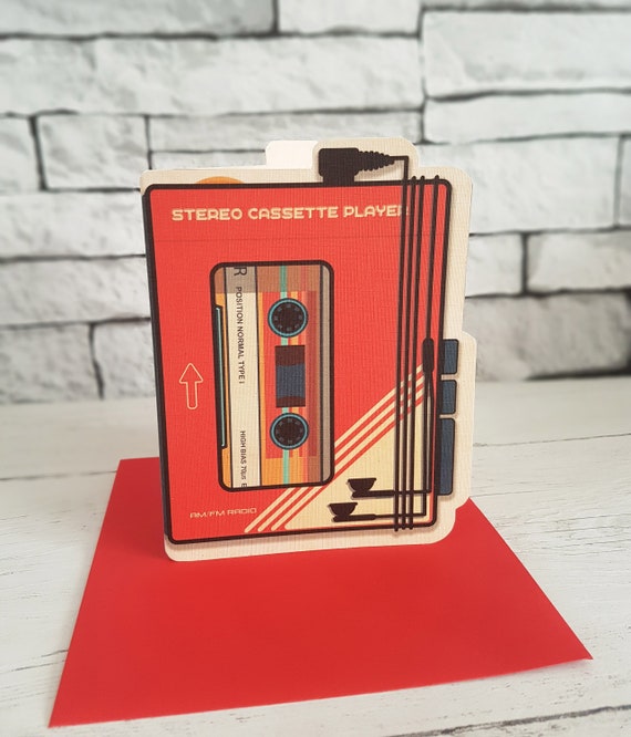 Retro VCR Greeting Card 80s 90s Birthday Card Vintage video cassette Card