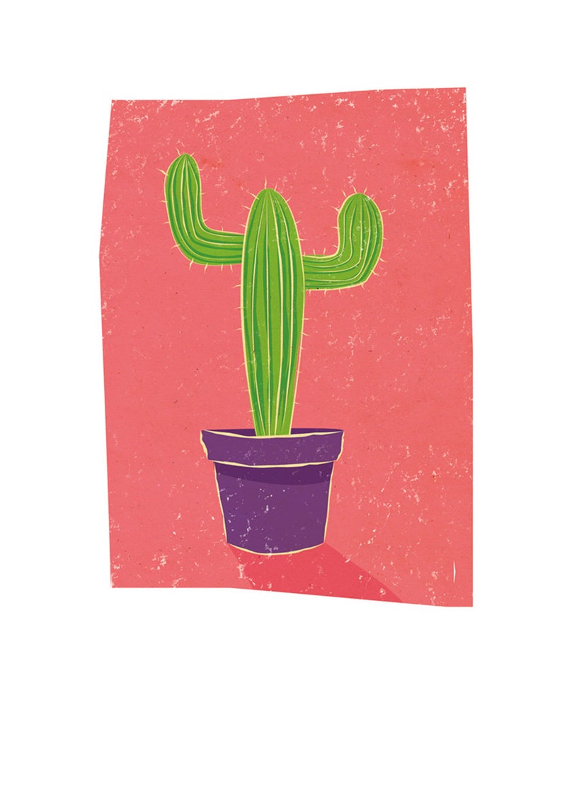 Set of 3 Cactus Prints Cactus Wall Art Succulent Art Print Etsy UK