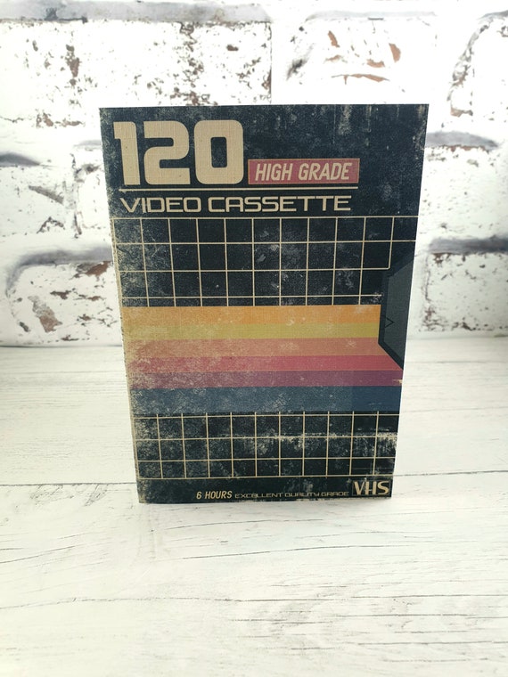 Blank Video Cassette Card, 80s, 90s, Movie Card, VHS Tape