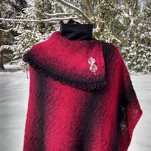 Redlands Poncho Knitting Pattern