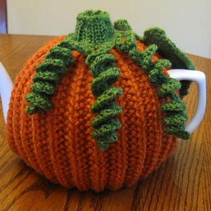 Pumpkin Tea Cozy Knitting Pattern