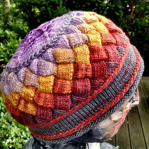 Serendipity Entrelac Hat Knitting Pattern image 4