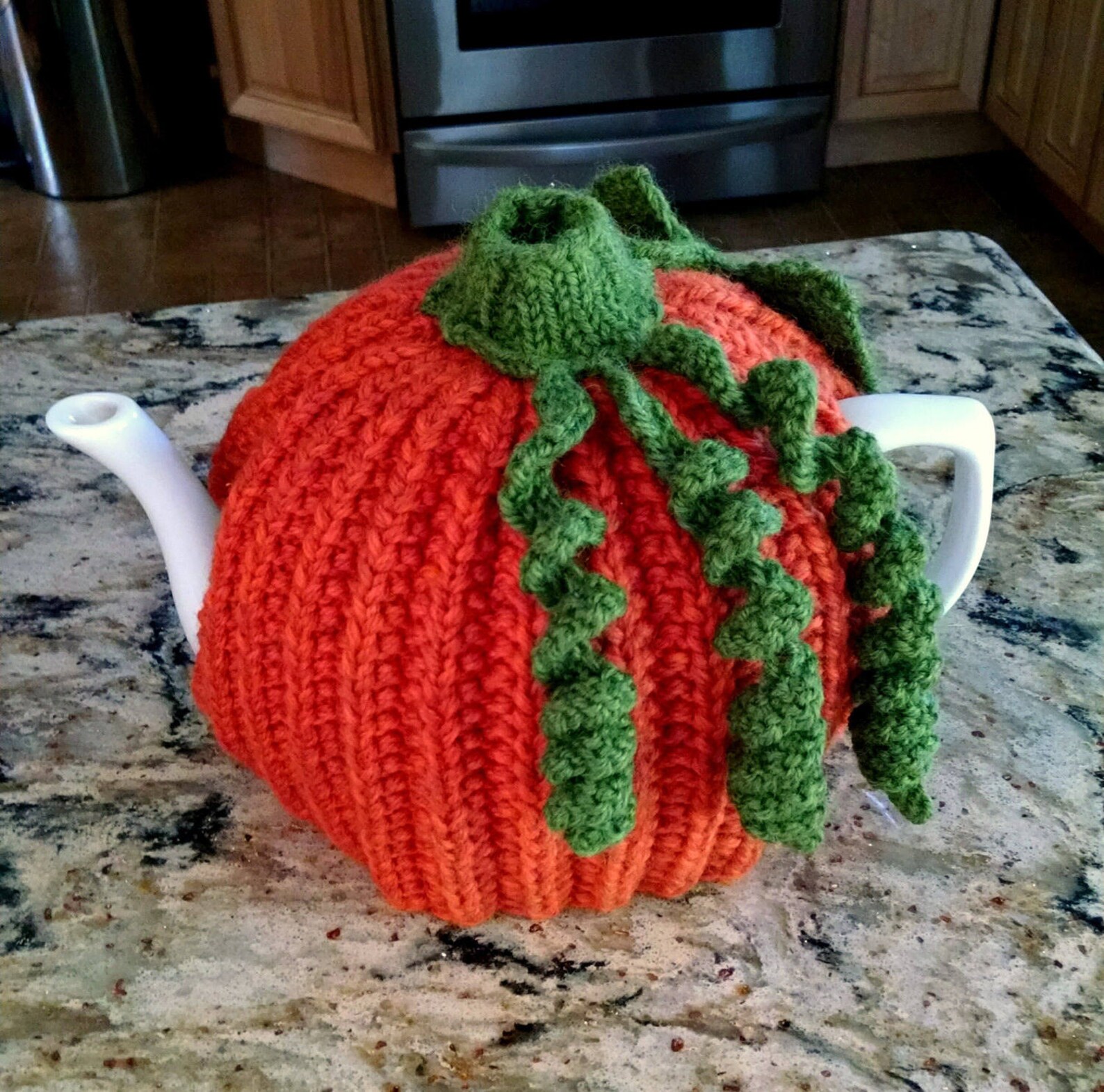 Pumpkin Tea Cozy Knitting Pattern Etsy