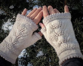 Rosemary's Fingerless Mittens Knitting Pattern