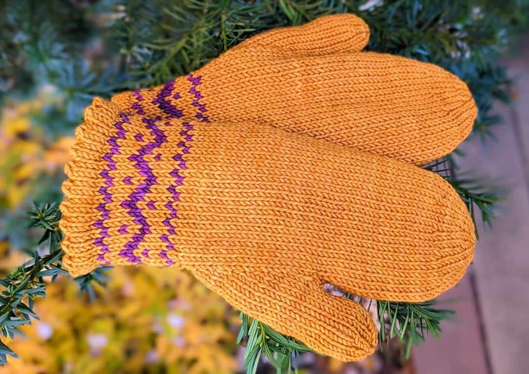 Heath's Lined Mittens Knitting Digital Pattern - Etsy