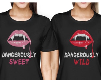 Dangerously Sweet & Wild Matching Best Friend Shirts for 2- Bff Shirts | Cute Gift Idea For Your Best Friend - Funny Best Friends Forever