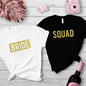 Bride Squad Bachelorette Party Shirts, Bride Squad Shirts - UNISEX T-SHIRT - Bridesmaid Shirts, Bride Shirts, Bridesmaid Gift Bridal Party