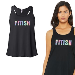 Bella Canvas Flowy Racerback Tank Top | Fitish Spectrum Printed Work Out Tanks