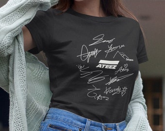 Ateez Signatures Unisex Tee I K-pop Unisex T-Shirt I K-Pop Shirts