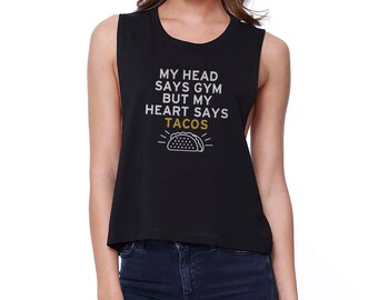 WORKOUT | My Heart Says Tacos Crop Top (JCR070)