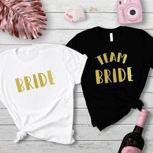 Team Bride Bachelorette Party Shirts, Bride T-Shirt, Team Bride Tee Shirts, Bridesmaid Shirts, Bachelorette Party T-Shirts, Bridal Party Top