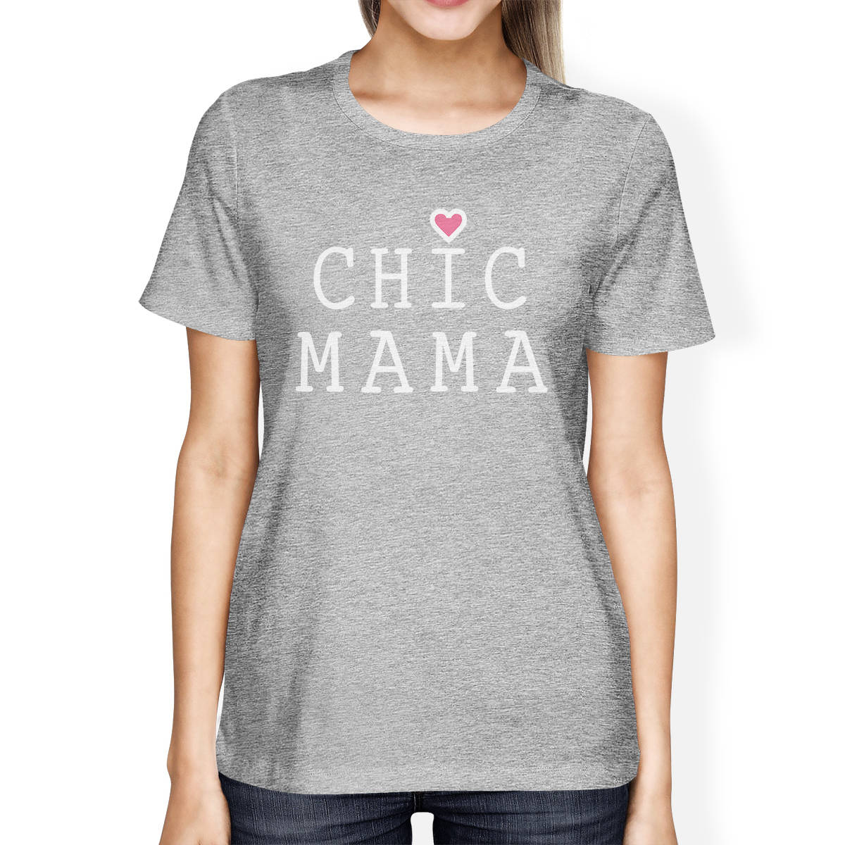 mama☆ MOM | Chic Mama Womens Short Sleeve Top Unique Design Gift