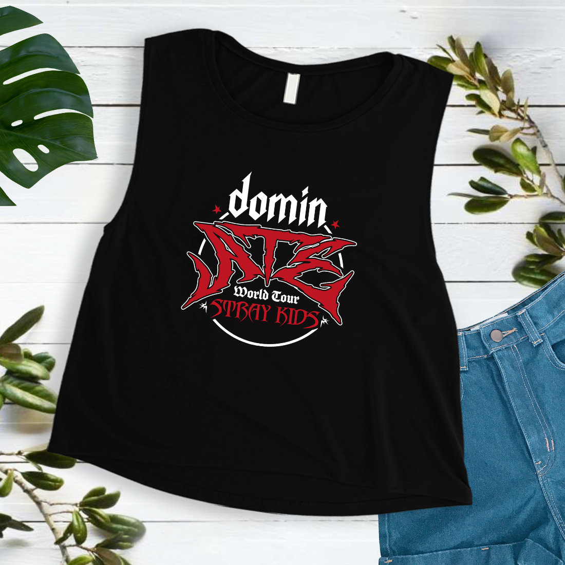 StrayKids Domin ATE Crop Muscle Women's Top I K-pop Women Crop Muscle Shirt I K-Pop Shirts
