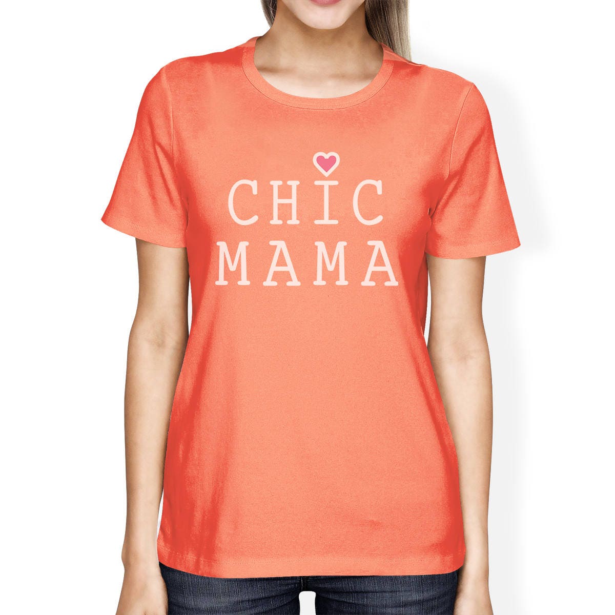MOM | Chic Mama Womens Short Sleeve Top Unique Design Gift