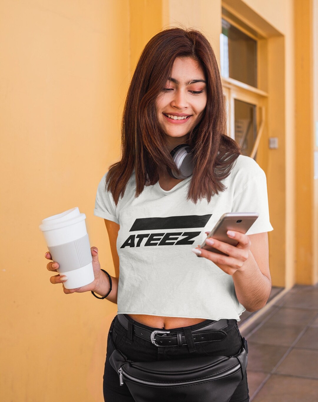 Ateez Logo Crop Women's Top I K-pop Crop Tee I K-pop Shirts