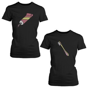 Tandpasta en tandenborstel BFF-shirts (FT039)