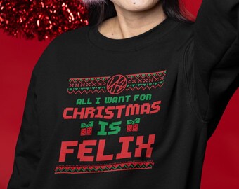 Felix Christmas Sweatshirt I K-pop Unisex Sweatshirt I K-Pop Shirts