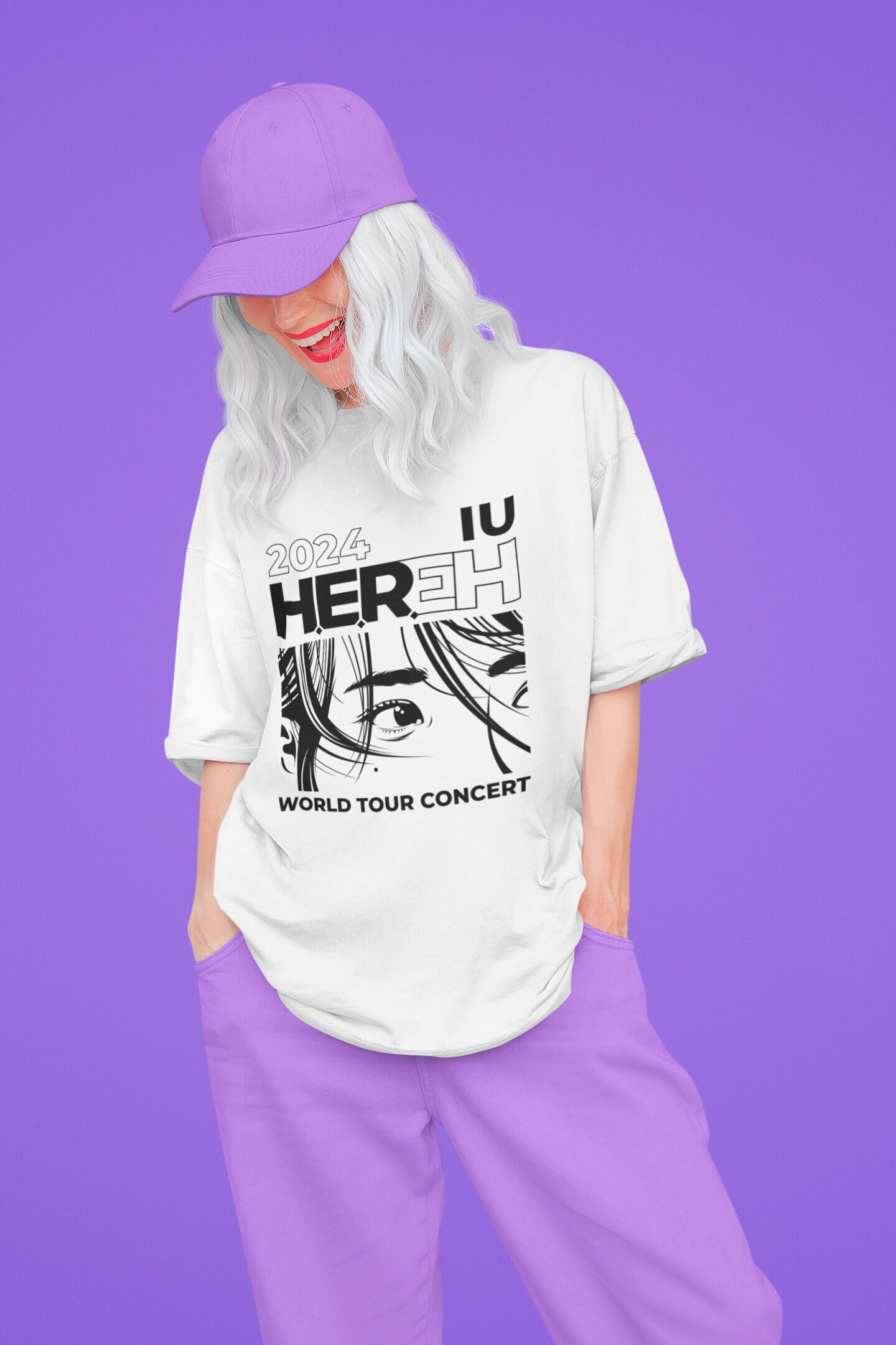 IU 2024 HEREH Tour Concert Same t Shirts IU JP Tour t-Shirt