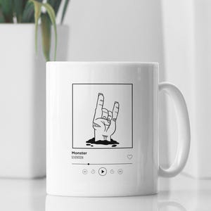 Taza de cerámica de 325 ml con la carta del tarot Seventeen Monster. Ideal como regalo para fans del K-pop.