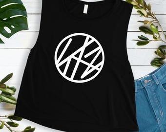 Stray Kids Logo Crop Muscle Women&#39;s Top I K-pop Women Crop Muscle Shirt I K-Pop Shirts