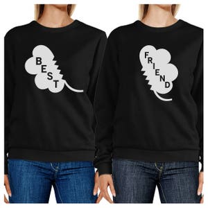 Best Friend Clover Cute BFF Matching Sweatshirt For St Patricks Day