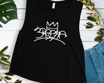 3RACHA King Logo Crop Muscle Women&#39;s Top I K-pop Women Crop Muscle Shirt I K-Pop Shirts