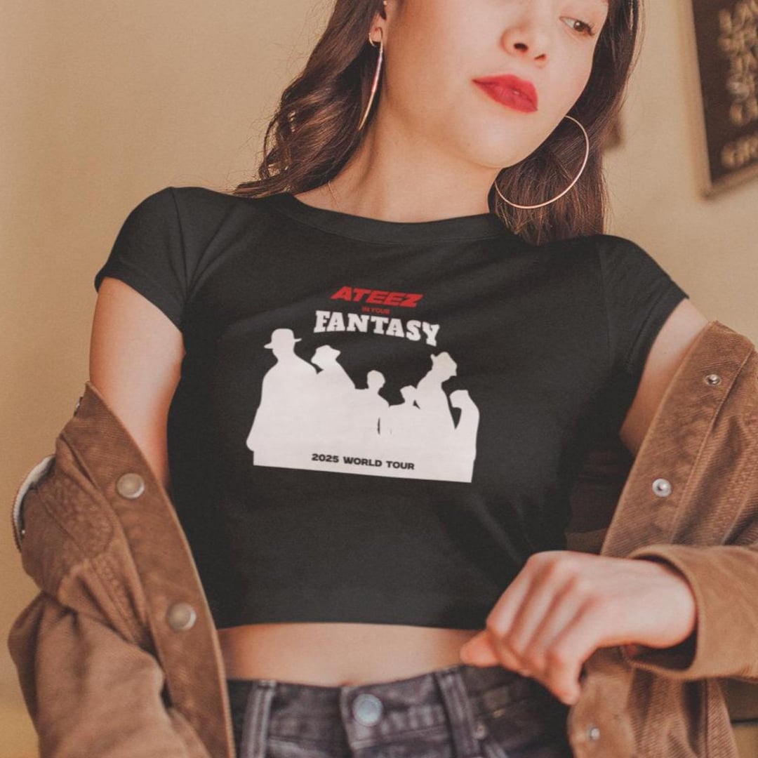 Ateez in Your Fantasy Tour Crop Tee I K-pop Crop T-shirt I K-pop