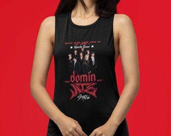 StrayKids World Tour 2025 Muscle Women's Top I K-pop Women Muscle Shirt I K-Pop Shirts