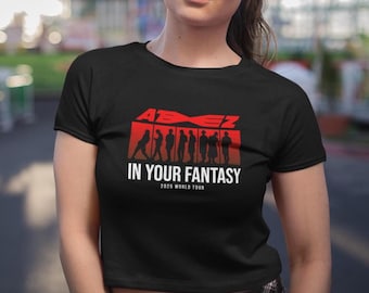 Ateez World Tour Shadow Crop Tee I K-pop Crop T-Shirt I K-Pop Crop Top