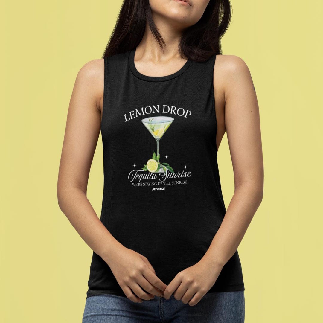 Ateez Lemon Drop Muscle Women's Top I K-pop Women Muscle Shirt I K