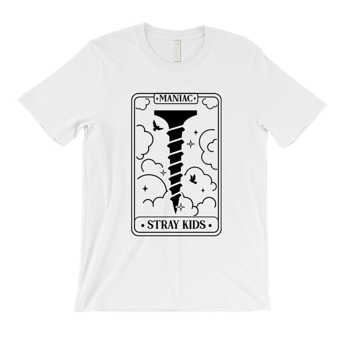 Straykids Maniac Tarot Card Short Sleeve T-shirt I K-pop Unisex T