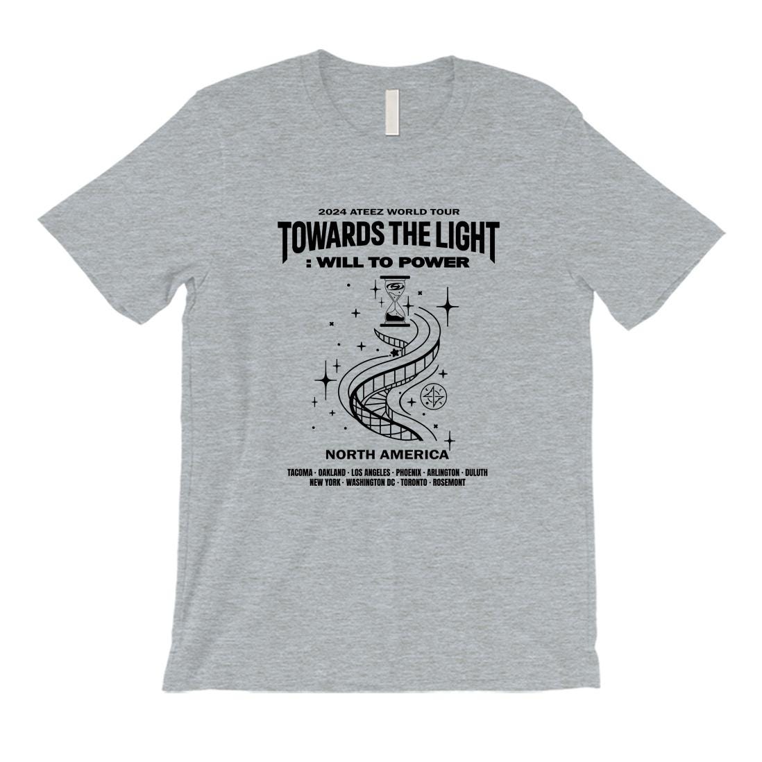 Ateez World Tour Towards the Light Unisex Crew Neck T-shirt