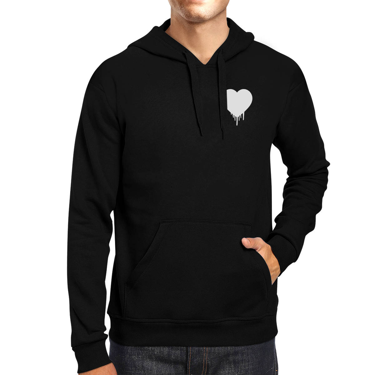 POCKET | Melting Heart Hoodie [JHD076] - Etsy
