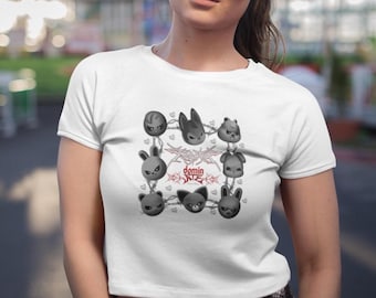 Ateez Mono Characters Crop Tee I K-pop Crop T-Shirt I K-Pop Crop Top