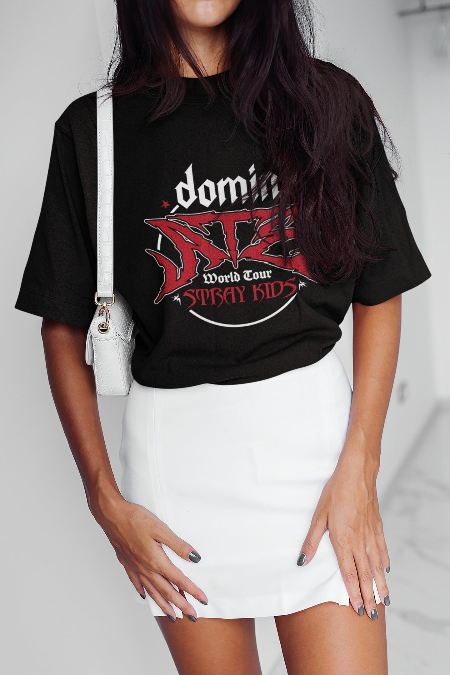 straykids ワルツ domin ATE シンガポール限定 Tシャツ M スキズ ワルツ dominATE シンガポール Tシャツ ブラック Lサイズ