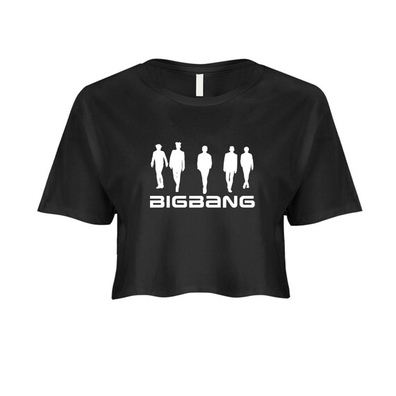 Bigbang Members Shadow Crop Women's Top I K-pop Crop Tee I K-pop