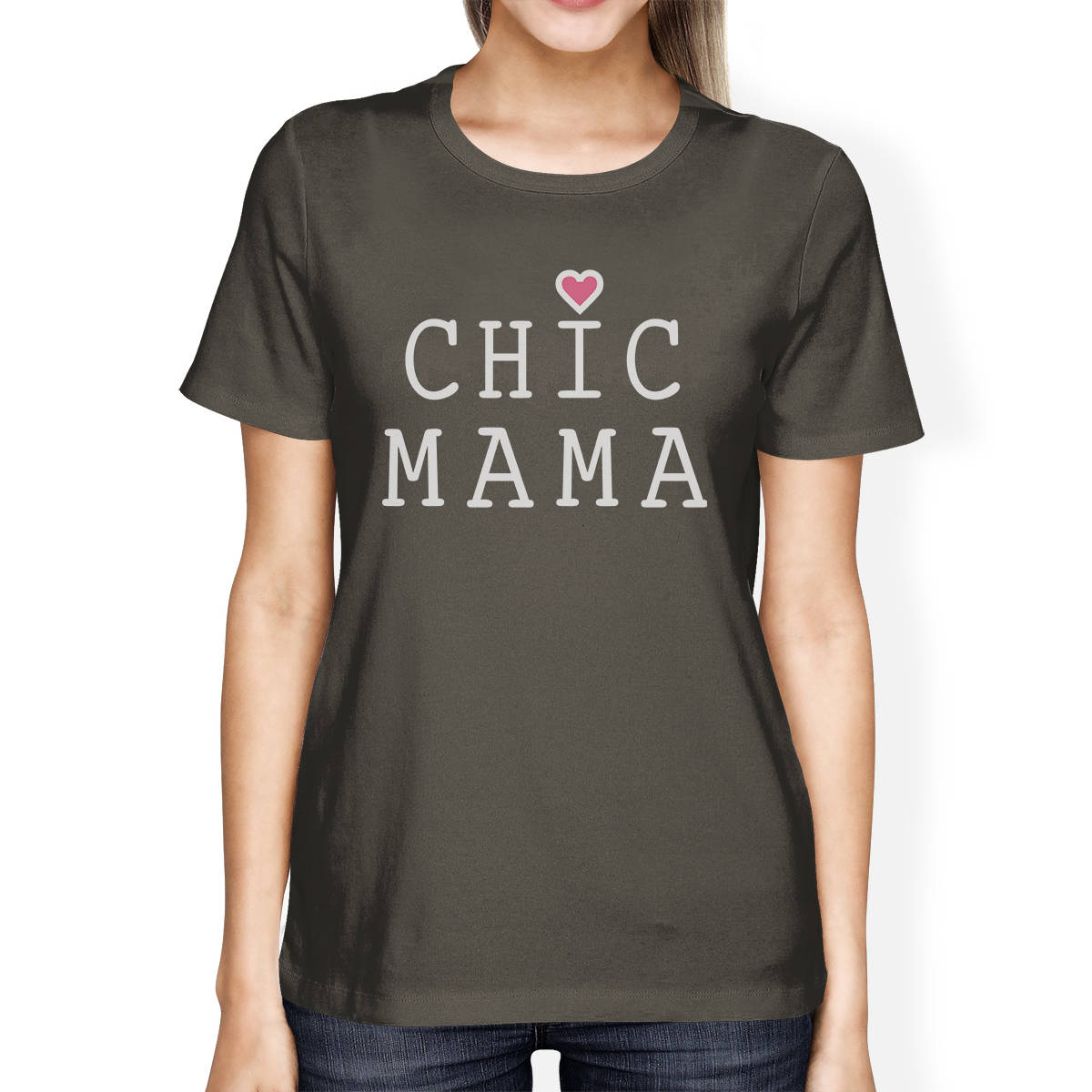 r'mama✡ MOM | Chic Mama Womens Short Sleeve Top Unique Design Gift for Her