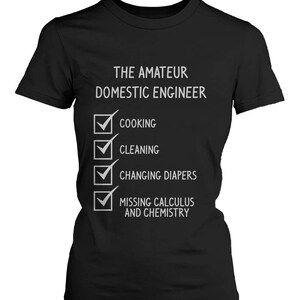 The Amateur Domestic Engineer Black T-Shirt [ECT011]