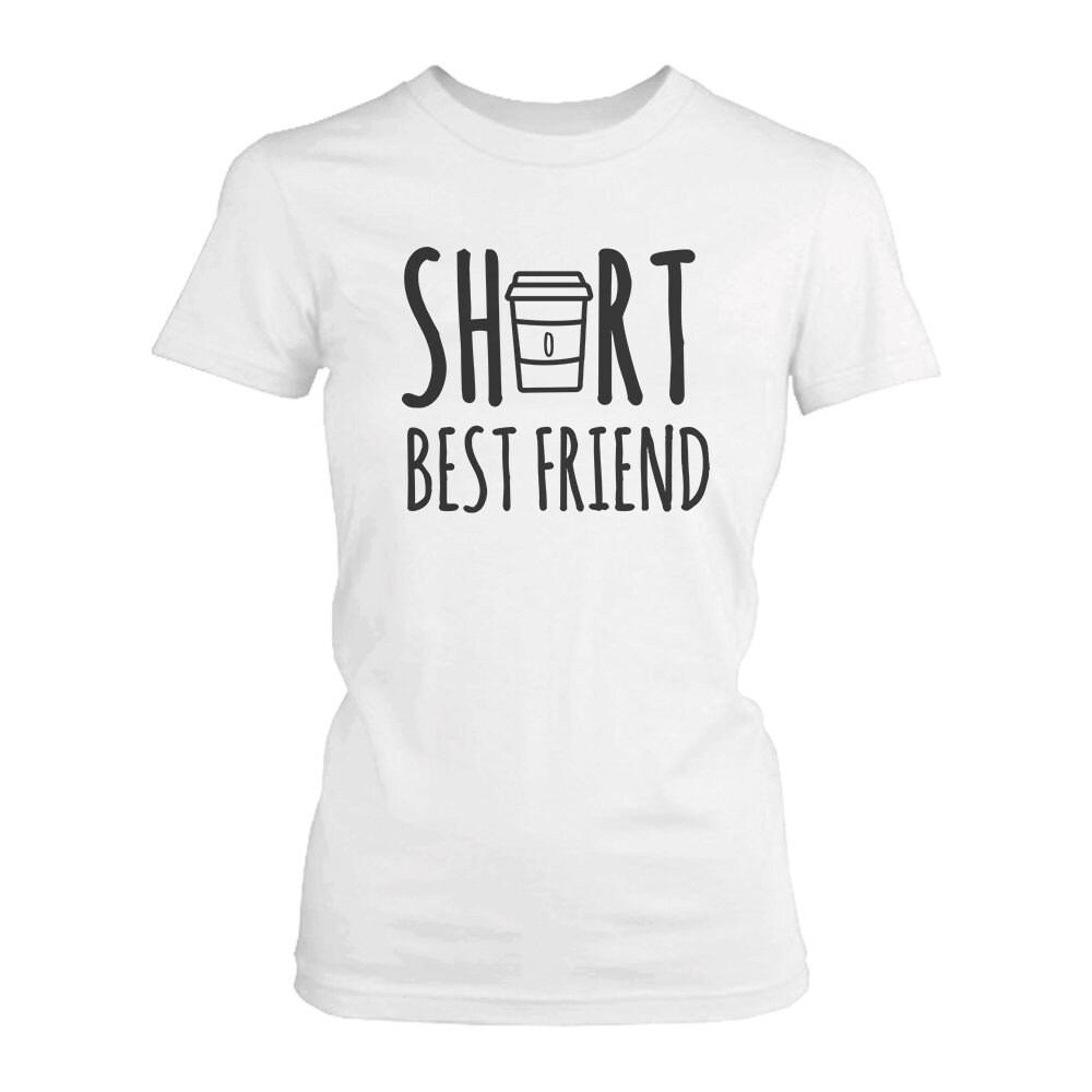 Short and Tall Best Friends White Matching Outfits - BFF Short and Tall Best Friends White Matching Outfits - BFF