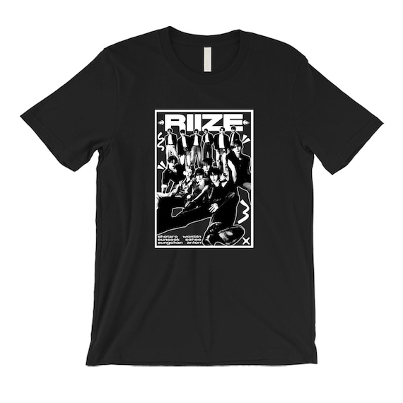 Riize Retro Members Crew Neck T-shirt I K-pop Unisex T-shirt I K
