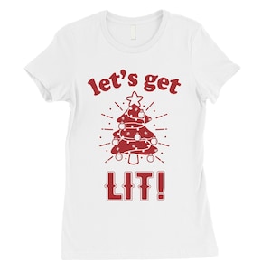 Christmas | Get Lit Christmas Tree Women T-Shirt