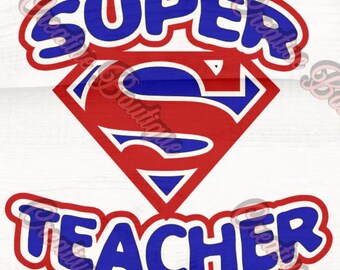 Download Super teacher | Etsy