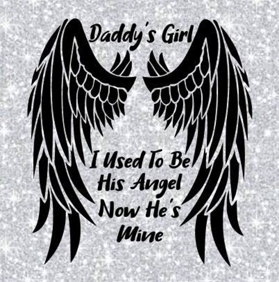 Download Daddy's Girl Angel Wings SVG PNG Cutting File Cricut | Etsy