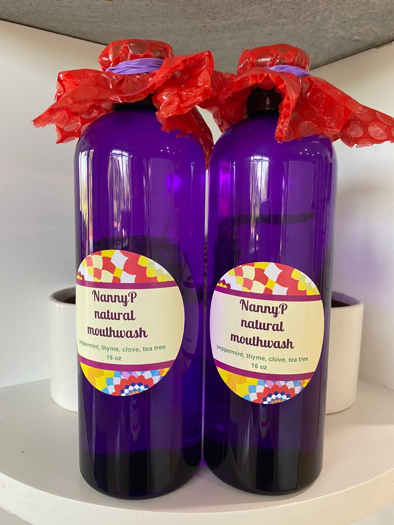 Natural Mouthwash Peppermint Clove & Tea Tree CERTIFIED Etsy