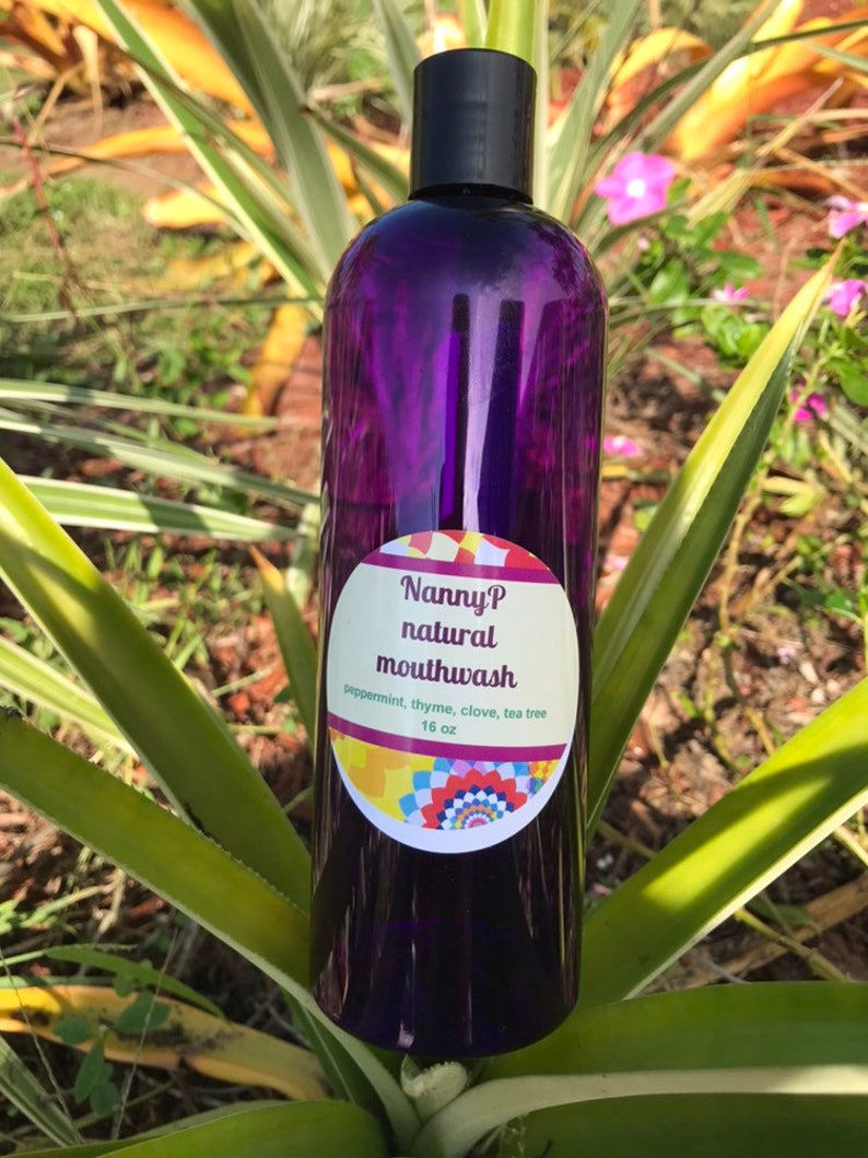 Natural Mouthwash Peppermint Clove & Tea Tree CERTIFIED Etsy