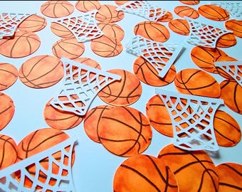 Basketball Party Confetti, Basketball Birthday Decorations, Basketball Themed Table Scatter, Basketball Game Watch Party Decorations