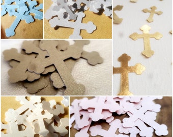 Cross Confetti, Christian Cross Party Decor Confetti, Christening Confetti, Baptism Confetti, Cross Table Confetti